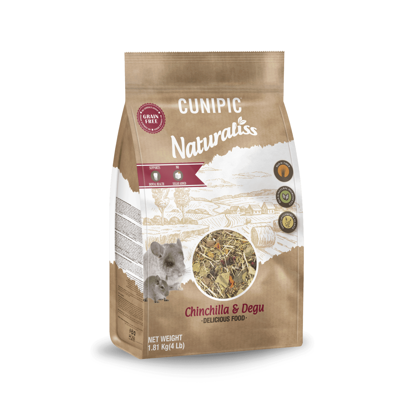 Naturaliss Chinchilla & Degu 1,81 Kg Cunipic